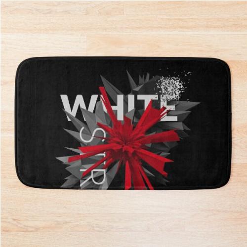 White stripes Bath Mat