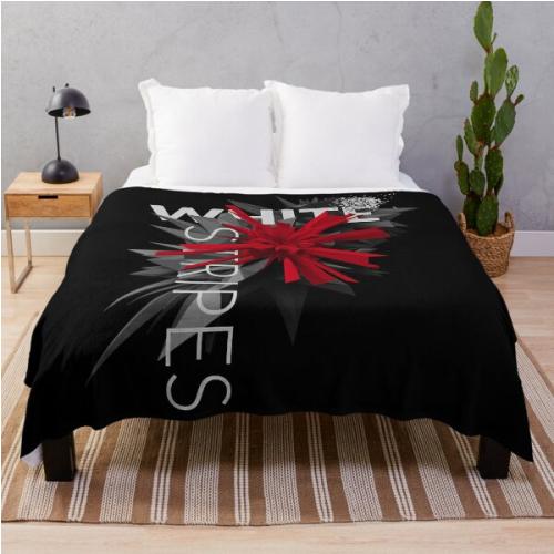 White Stripes Essential T-Shirt.png Throw Blanket