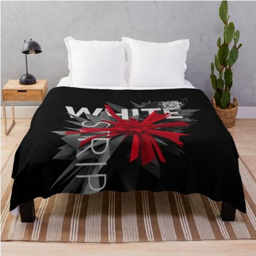 White stripes Throw Blanket