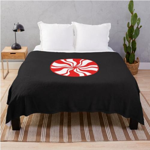 White Stripes Classic T-Shirt Throw Blanket