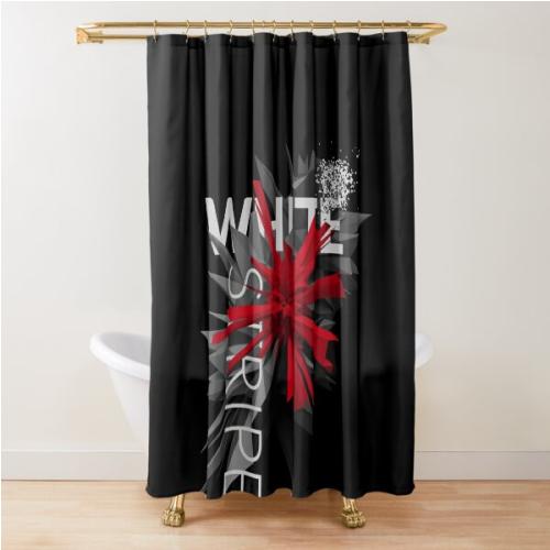 White stripes Shower Curtain