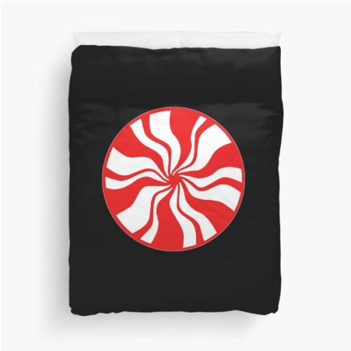 White Stripes Classic T-Shirt Duvet Cover