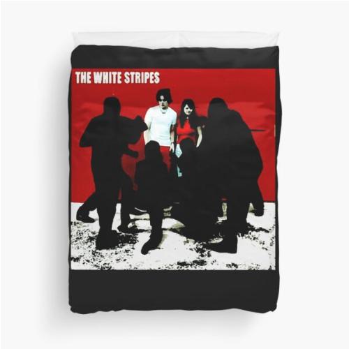 White Stripes Duvet Cover