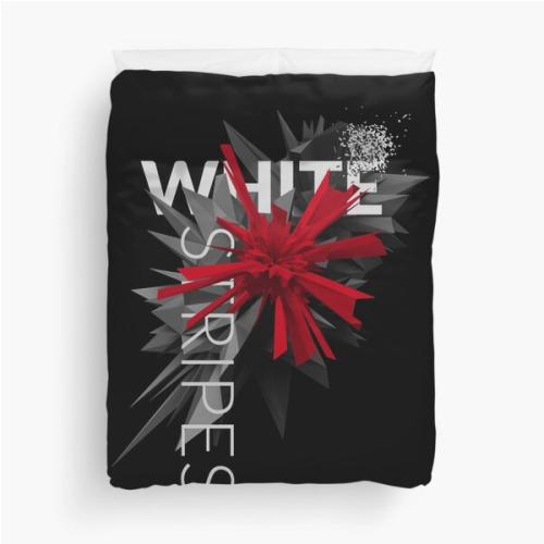 White stripes Duvet Cover