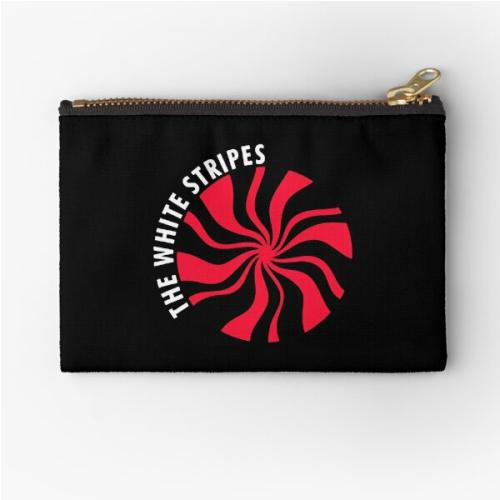 The White Stripes Zipper Pouch