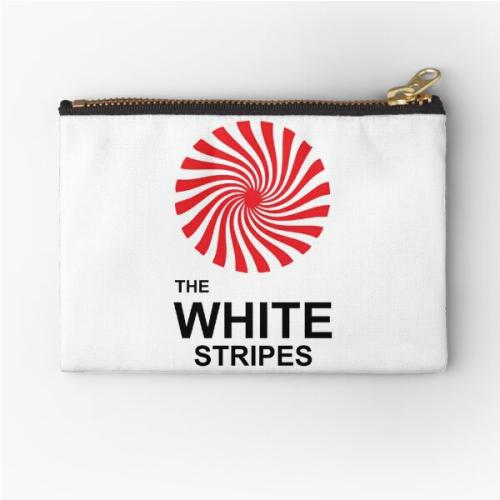 The White Stripes Zipper Pouch