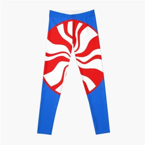 White Stripes Sticker Leggings