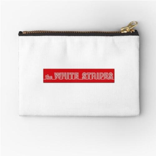 The White Stripes Zipper Pouch