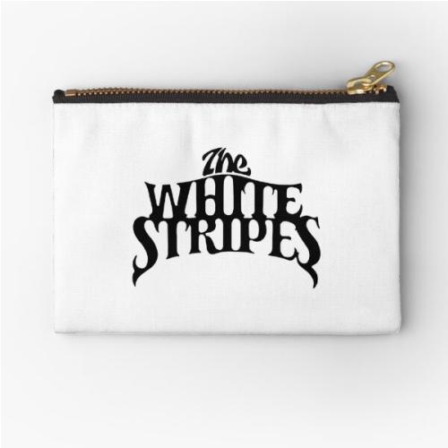 The White Stripes Zipper Pouch