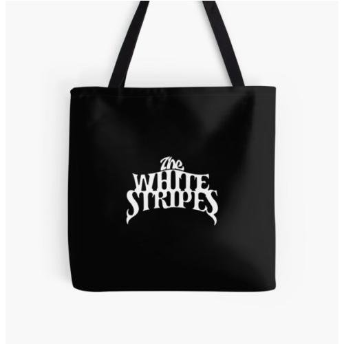 The White Stripes All Over Print Tote Bag