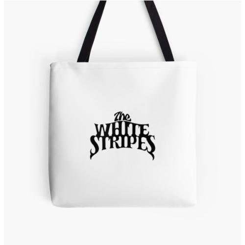 The White Stripes All Over Print Tote Bag