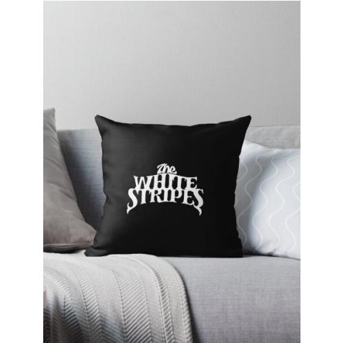 The White Stripes Throw Pillow