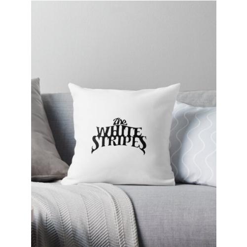 The White Stripes Throw Pillow