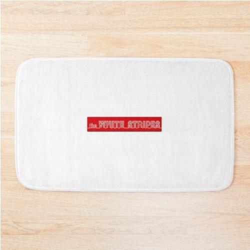 The White Stripes Bath Mat