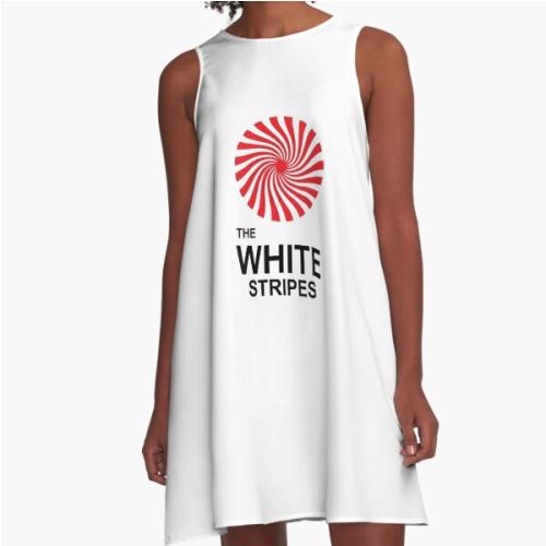 The White Stripes A-Line Dress