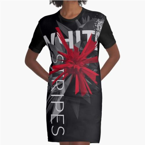 White Stripes Essential T-Shirt.png Graphic T-Shirt Dress