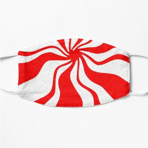 Masked - White Stripes Flat Mask