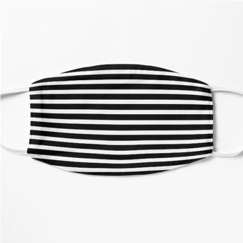 White Stripes Flat Mask