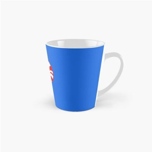 White Stripes Sticker Tall Mug