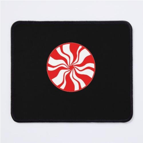 White Stripes Classic T-Shirt Mouse Pad