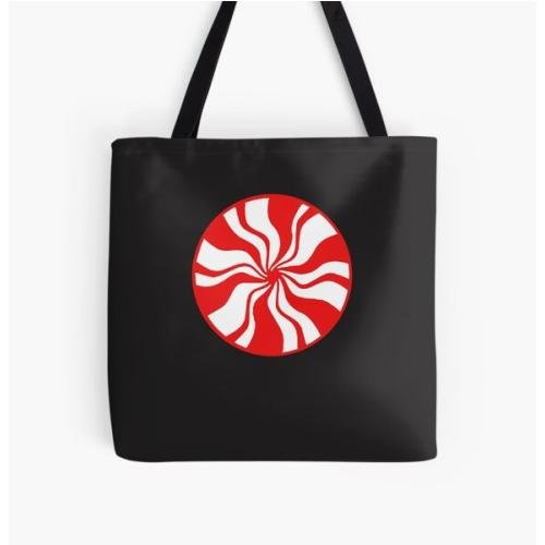 White Stripes Classic T-Shirt All Over Print Tote Bag