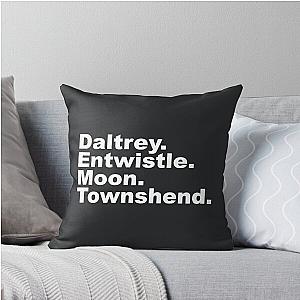 The Who Fan Gifts Under 20 The Who Band Throw Pillow