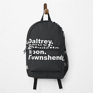 The Who Fan Gift 
The Who Band 
Roger Backpack