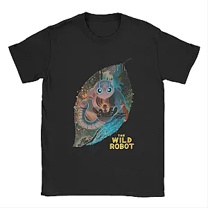 The Wild Robots Round Collar 2024 New Cartoon T-Shirt