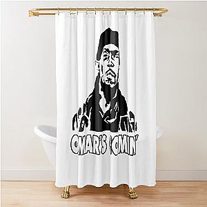 Black ormar is coming the wire Shower Curtain