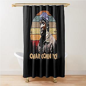 retro face ormar is coming the wire Shower Curtain