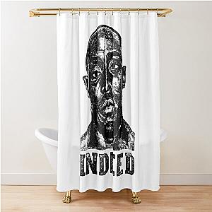 Black face indeed ormar is coming the wire Shower Curtain