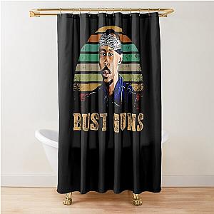 Retro bust guns ormar is coming the wire Shower Curtain