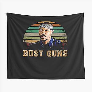 Retro bust guns ormar is coming the wire Tapestry