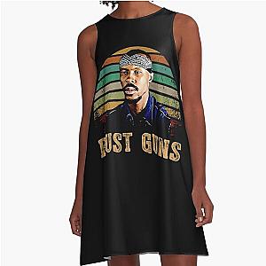 Retro bust guns ormar is coming the wire A-Line Dress