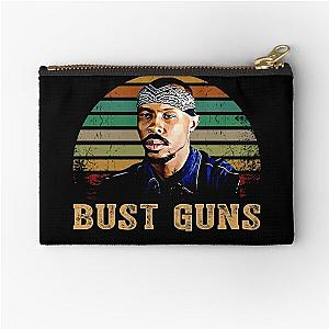 Retro bust guns ormar is coming the wire Zipper Pouch