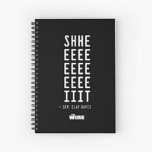 The Wire - Sheeeeeiit ~ Clay Davis Spiral Notebook