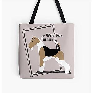 The Wire Fox Terrier by IxCÖ All Over Print Tote Bag