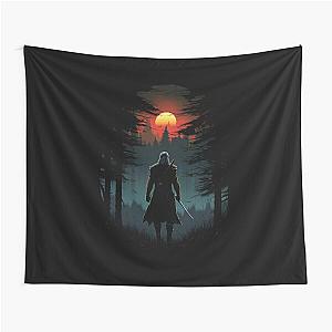 Sunset Monster Hunter III - Silhouette - Witcher Tapestry