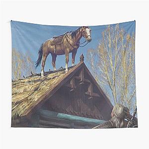 Witcher 3 Roach Graphic, Roach on the roof Tapestry