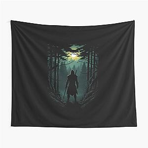 Moonlit Hunter - Silhouette - Witcher Tapestry