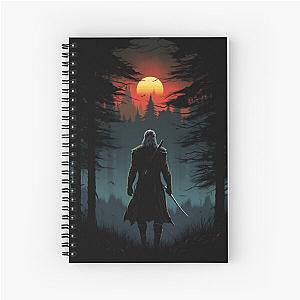 Sunset Monster Hunter III - Silhouette - Witcher Spiral Notebook