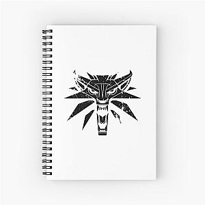 Witcher Black Game Symbol  Spiral Notebook