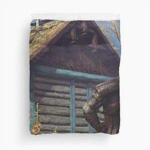 Witcher 3 Roach Graphic, Roach on the roof Duvet Cover