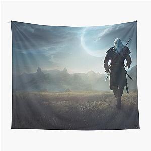 The Wolf Roams the Land - Fantasy - Witcher Tapestry