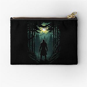 Moonlit Hunter - Silhouette - Witcher Zipper Pouch