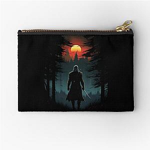 Sunset Monster Hunter III - Silhouette - Witcher Zipper Pouch