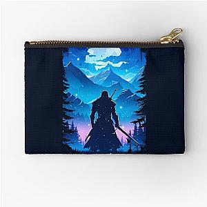 Lone Warrior on a Mystical Night - Witcher Zipper Pouch