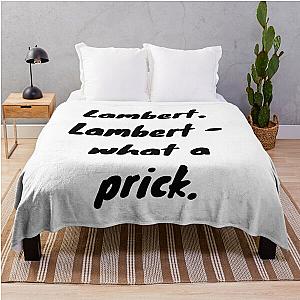 "Lambert, Lambert - what a prick" The Witcher Netflix Quote Throw Blanket