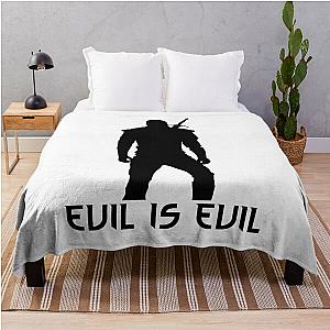 The Witcher "Evil is evil" Geralt of Rivia quote Throw Blanket