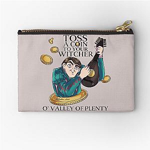 Toss a coin to your witcher, o' valley of plenty : Jaskier  Dandelion  Zipper Pouch